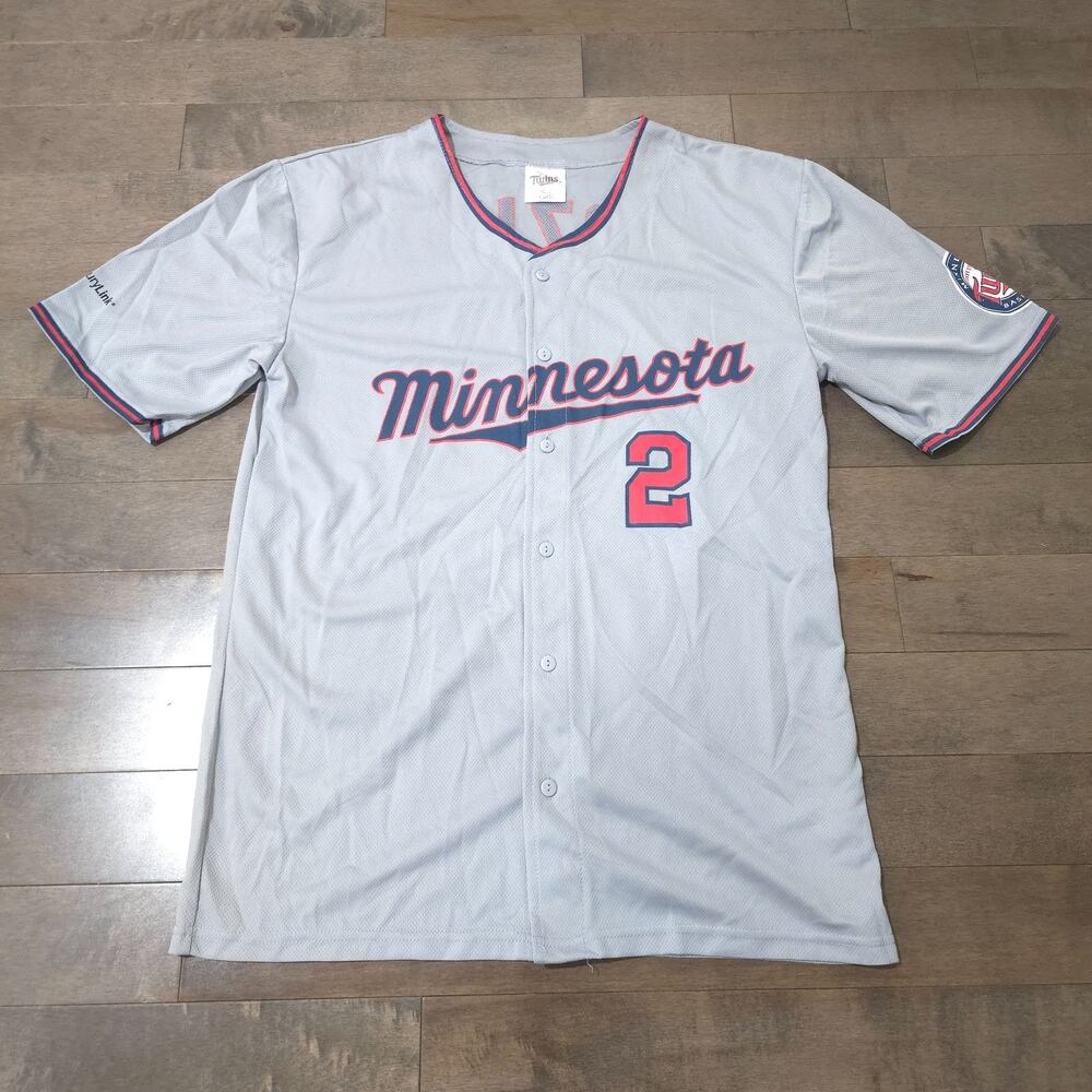 Minnesota Twins Dozier #2 Gray Jersey Adult XL SGA Target Field MLB - Picture 3 of 11